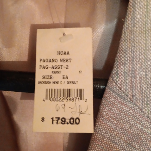 Pagano West Vintage Suit Jacket, 42R grey/blue - Picture 4 of 8